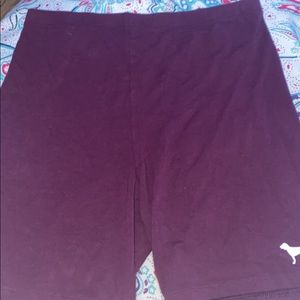 COPY - Burgundy Biker shorts
